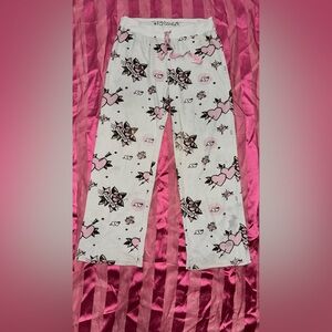 Vintage Y2K Pajama Pants with hearts